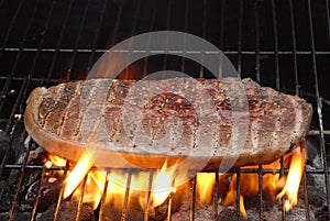 Barbecue pork leg center steak