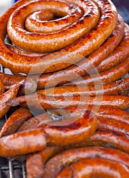 Barbecue Sausage on a Grill