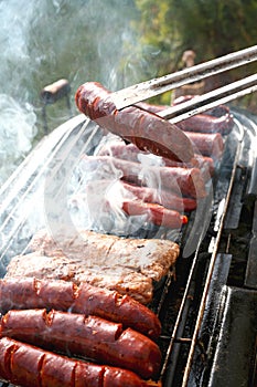 Barbecue sausages