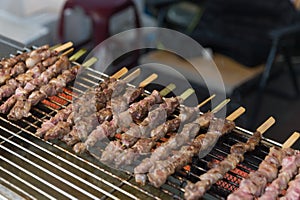 Barbecue on Street food ,Taipei ,Taiwan