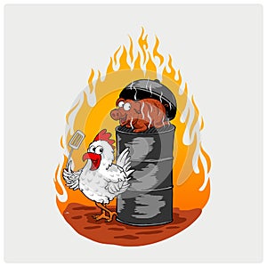Barbecue vector illustration