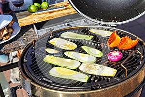 barbecue vegetables closeup