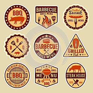 Barbecue Vintage Style Emblems