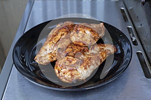 Barbecued Chicken On A Plate