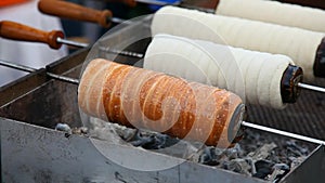 Barbecued chimney cake