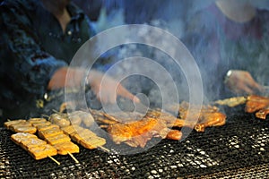 Barbecued Food in Taiwan Night Market