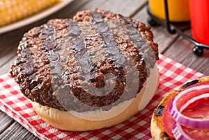 Barbecued Hamburger photo