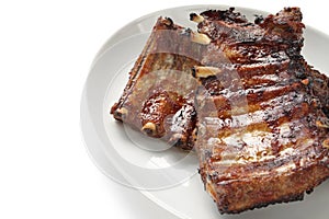 Barbecued pork spare ribs