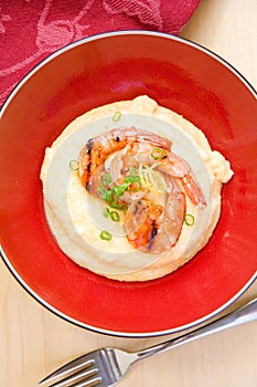 Barbecued Shrimp and Grits