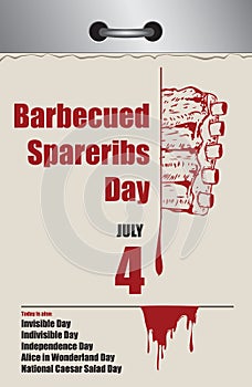 Barbecued Spareribs Day