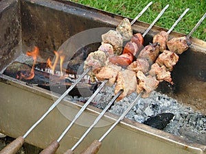 Barbecuing photo