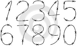 Barbed numbers