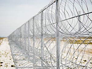 Barbed Wire Barrier