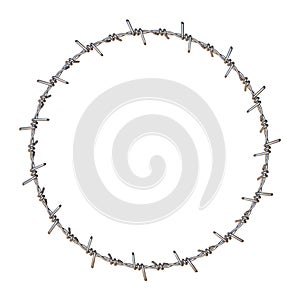 Barbed wire Big circle 3D