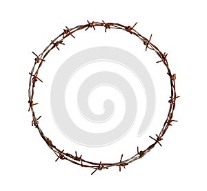 Barbed wire circle