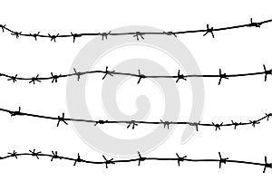 Barbed wire Fence photo