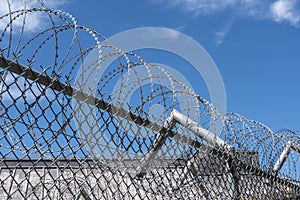 Barbed Wire Fence at Kingston Penitentiary, Ontario