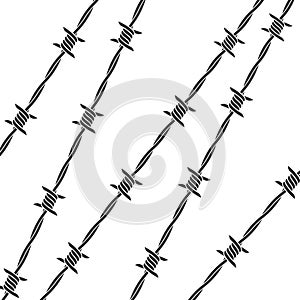 Barbed wire. Genocide. Abstract background