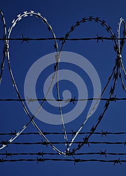 Barbed wire heart