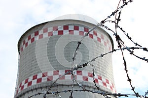 Barbed wire on Heat and Power Plant