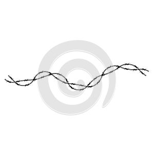 Barbed wire illustration vector