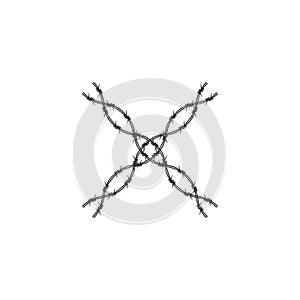 Barbed wire illustration vector