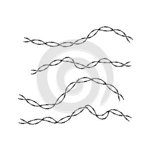 Barbed wire illustration vector