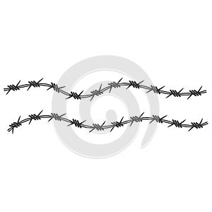 Barbed wire illustration