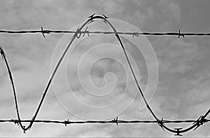 Barbed Wire Sine Wave