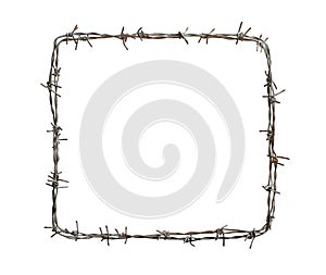 Barbed wire square