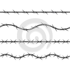 barbed wire vector illustration design