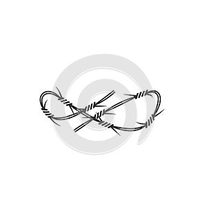 barbed wire vector illustration design