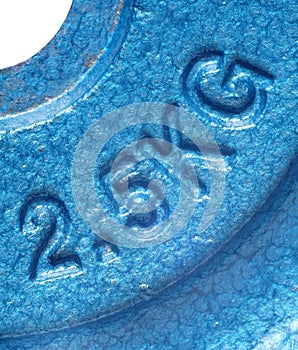 Barbell Detail Blue