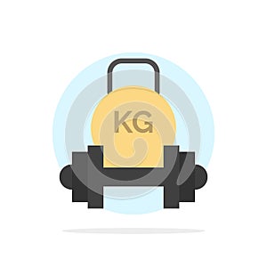 Barbell, Dumbbell, Equipment, Kettle bell, Weight Abstract Circle Background Flat color Icon