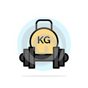 Barbell, Dumbbell, Equipment, Kettle bell, Weight Abstract Circle Background Flat color Icon