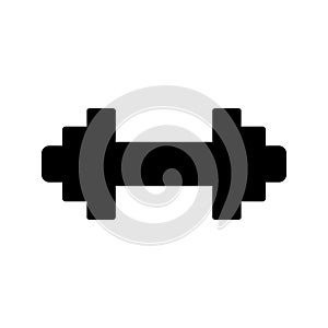 Barbell Line Vector Icon which can easily modify