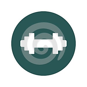 Barbell Line Vector Icon which can easily modify