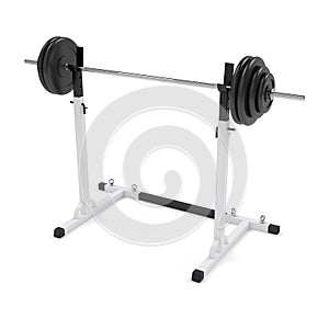 Barbell on the stand