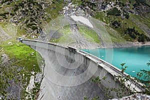 Barbellino dam and artificial lake, Alps Orobie, Bergamo,