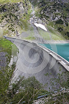 Barbellino dam and artificial lake, Alps Orobie, Bergamo,