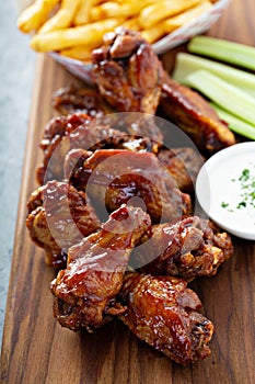 Barbeque chicken wings