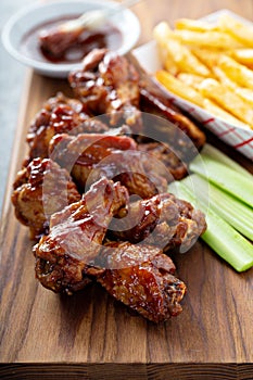 Barbeque chicken wings