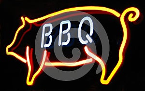 Barbeque neon sign