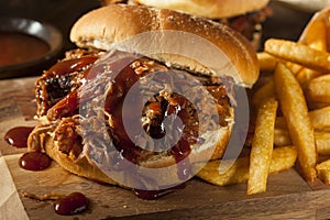 Barbeque Pulled Pork Sandwich photo