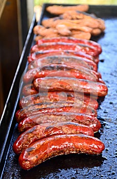 Barbeque sausages