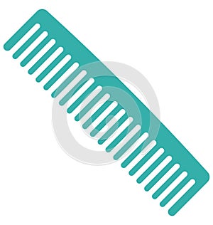 Barber, flat comb Isolated Vector Icon that can be easily modified or edited. photo