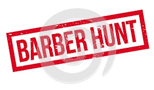 Barber Hunt rubber stamp