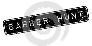 Barber Hunt rubber stamp