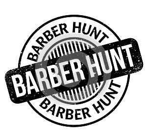 Barber Hunt rubber stamp