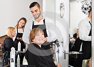 Barber makes the cut for woman